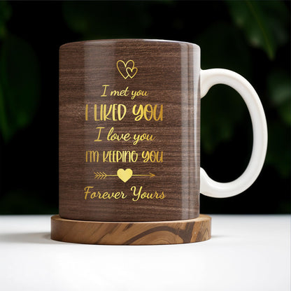 Together Forever, Holding Hands and Hearts Mug