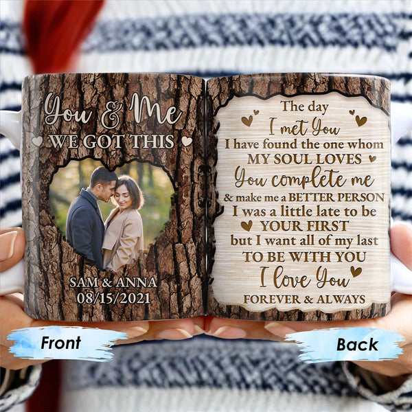 You & Me We Got This Tree Bark Heart Design