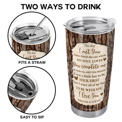 You & Me We Got This, Romantic Love Message With Tree Bark Design
