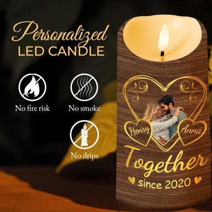 I Met You I Liked You Love and Keeping You Forever Candle - Personalized Custom LED Candle - CPL152_LECA