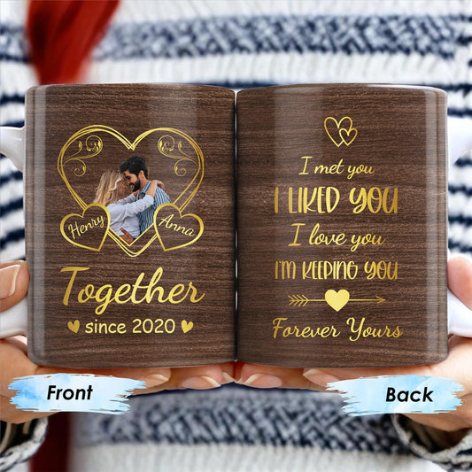 Forever Yours Romantic Heart Quote