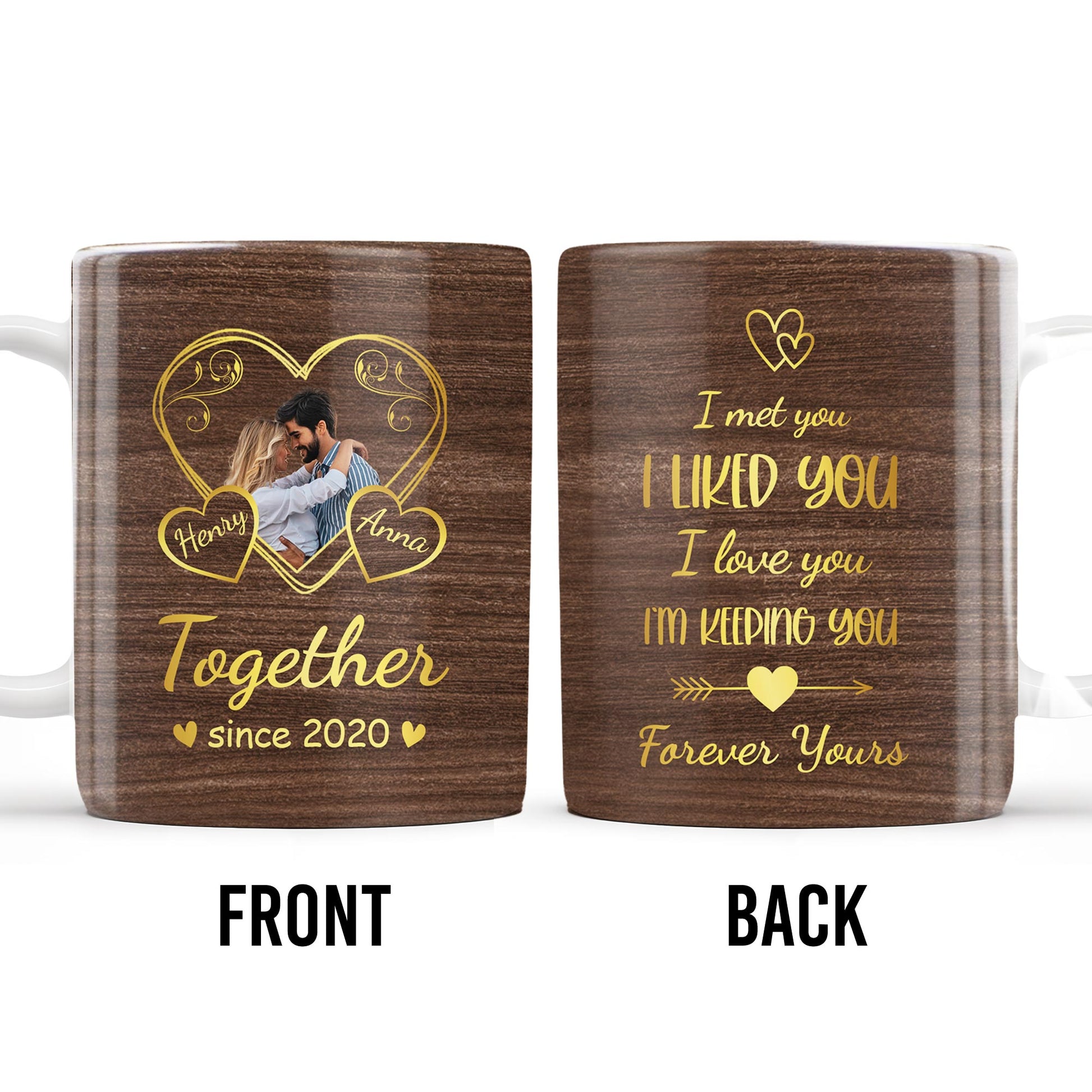 Forever Yours Romantic Heart Quote