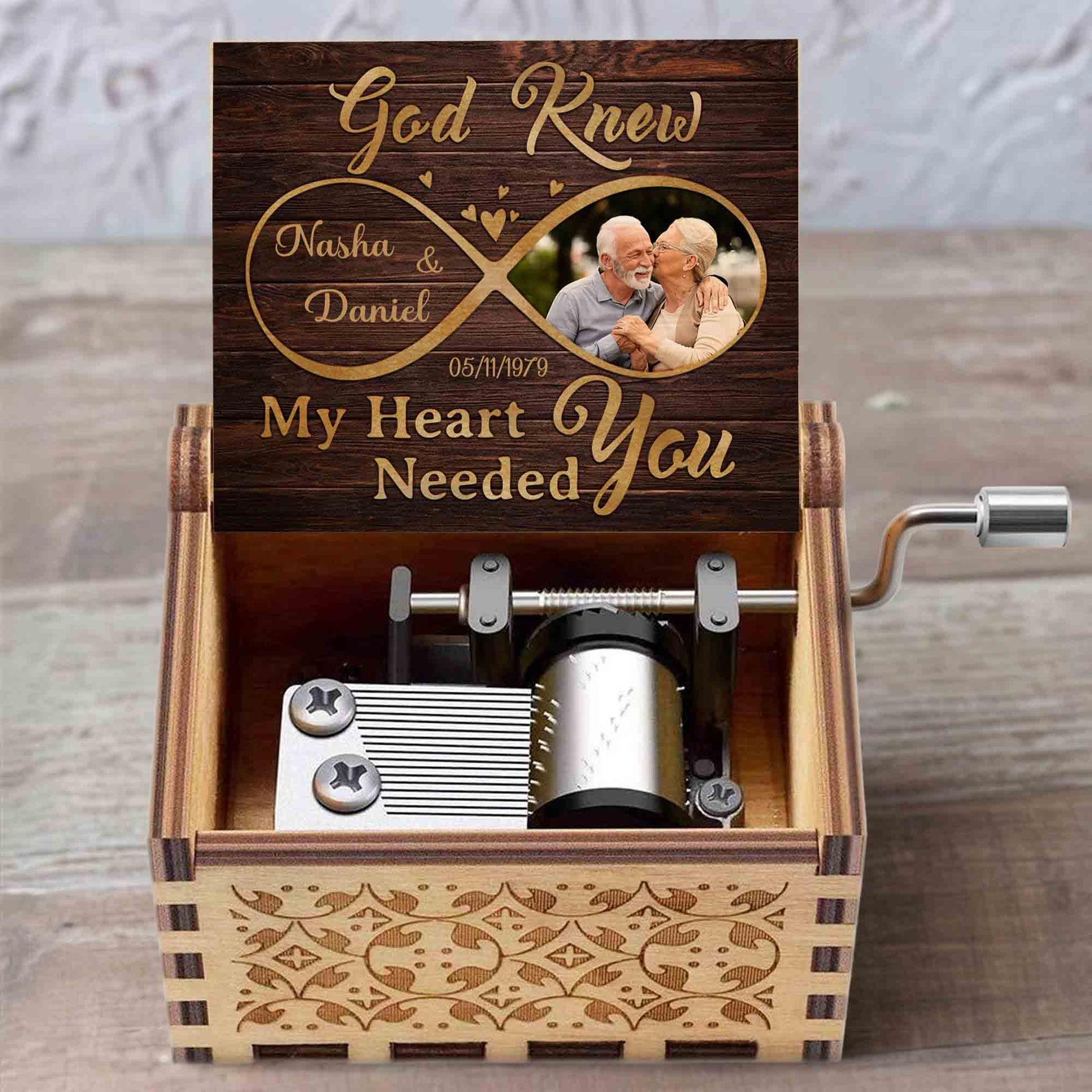 God Knew My Heart Needed You With Hearts And Infinity Symbol