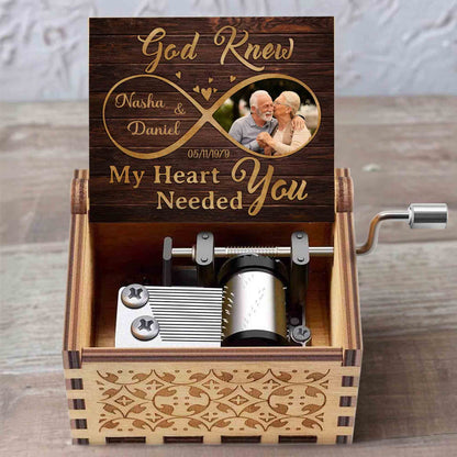 God Knew My Heart Needed You With Hearts And Infinity Symbol