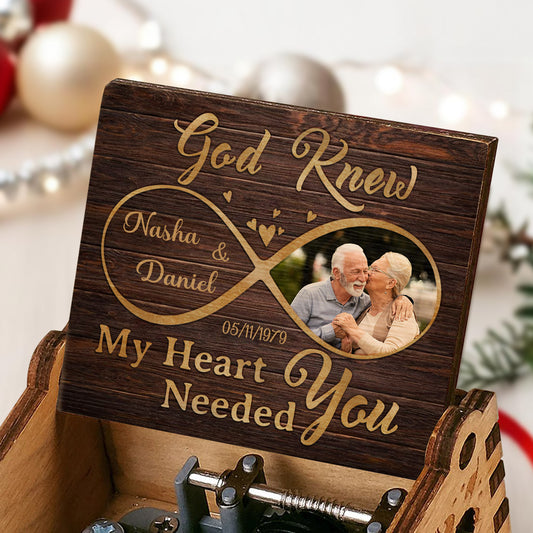 God Knew My Heart Needed You With Hearts And Infinity Symbol