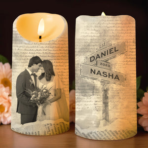 Eternal Love In Every Moment With Couple And Street Sign