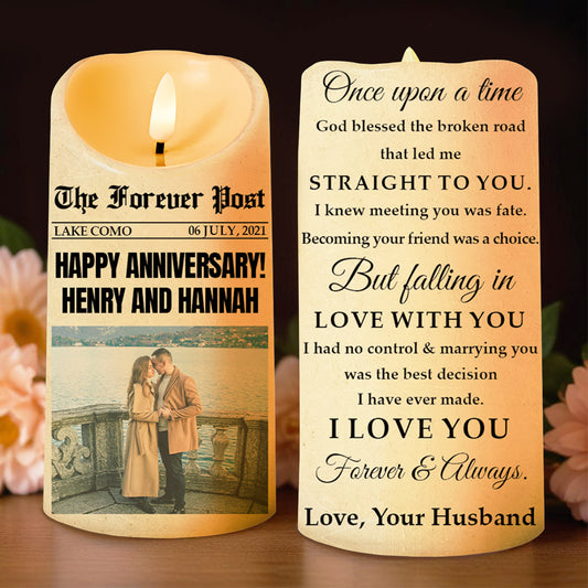 Once upon a time, blessed broken road led me straight to you love note