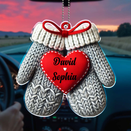 Warming Hearts One Ride At A Time Mittens Ornament
