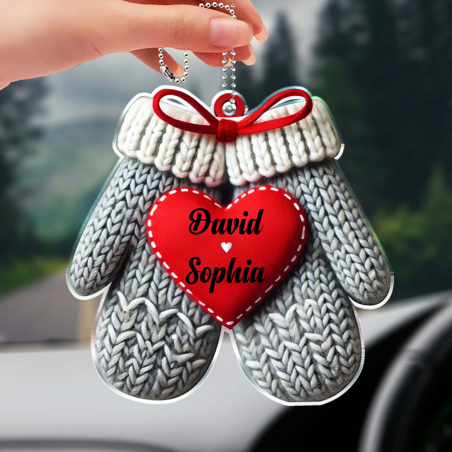 Warming Hearts One Ride At A Time Mittens Ornament
