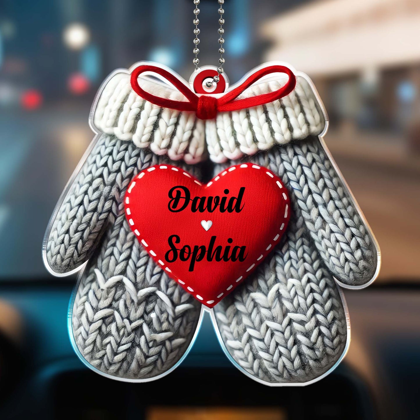 Warming Hearts One Ride At A Time Mittens Ornament
