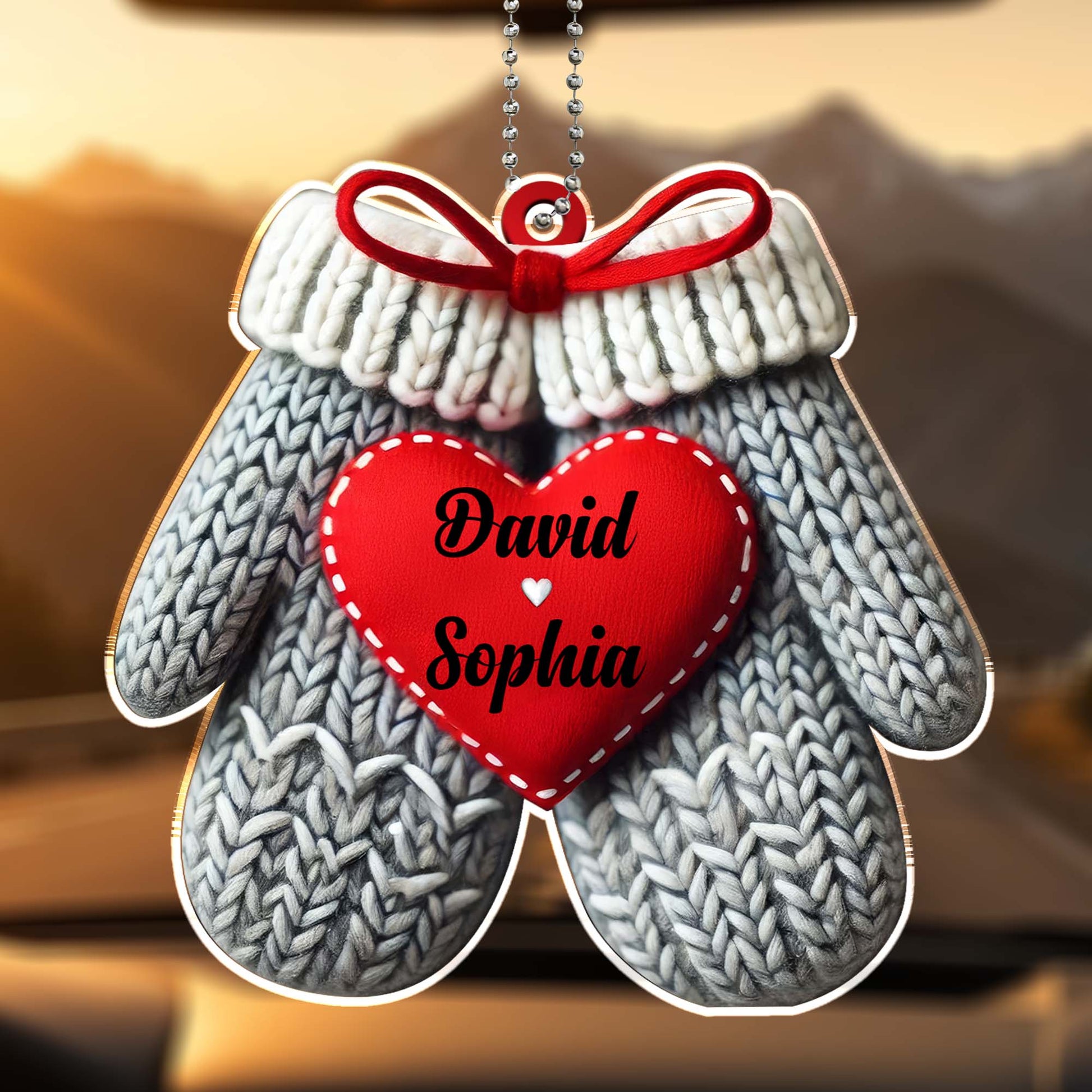 Warming Hearts One Ride At A Time Mittens Ornament