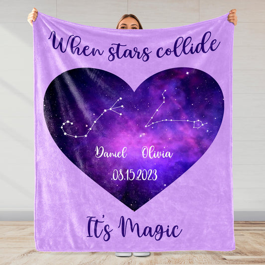 When Stars Collide It's Magic Heart Constellations