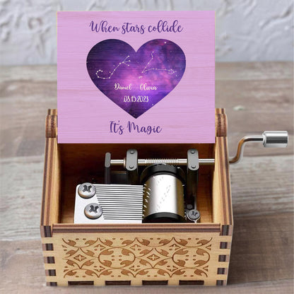 When Stars Collide It's Magic Heart Constellation Design
