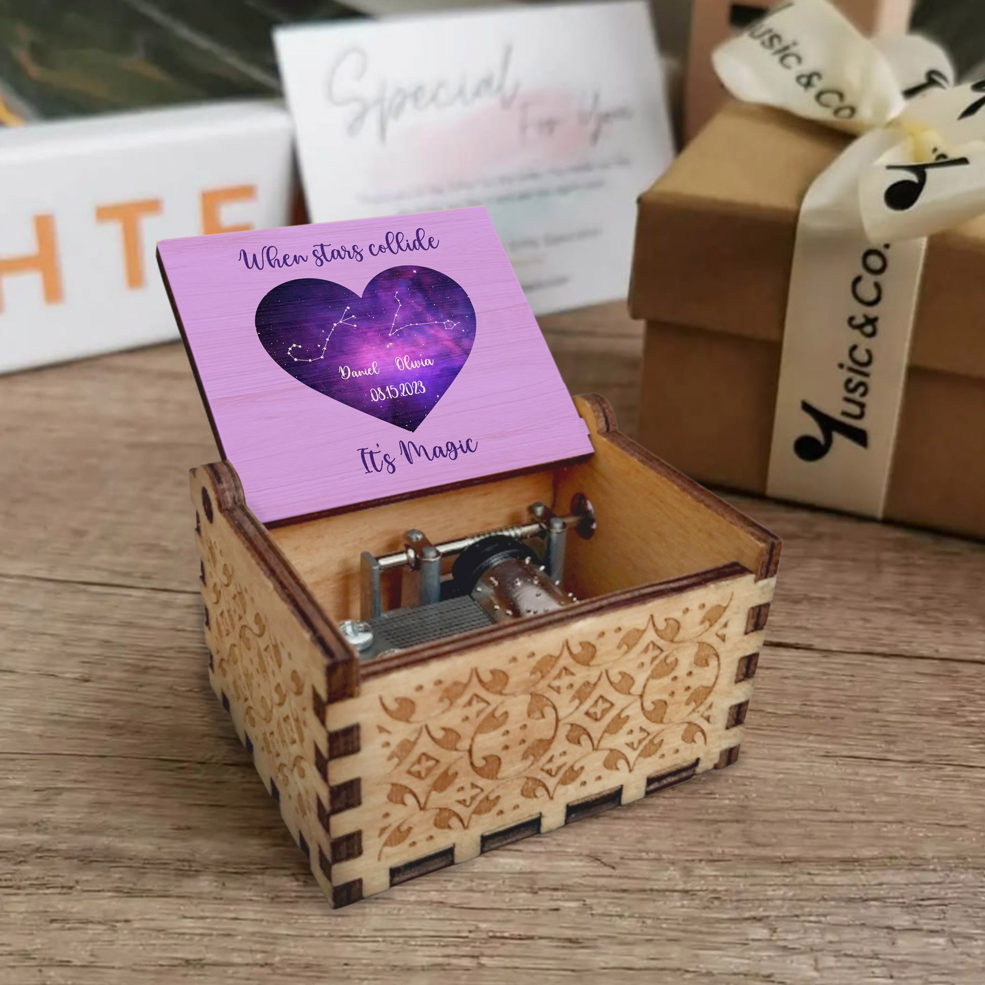 When Stars Collide It's Magic Heart Constellation Design