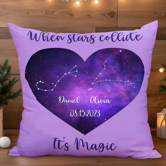 When Stars Collide, It's Magic Heart Constellation Design