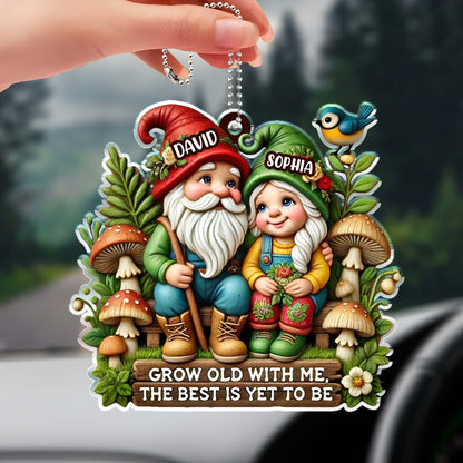 Grow Old With Me Gnome Couple Ornament