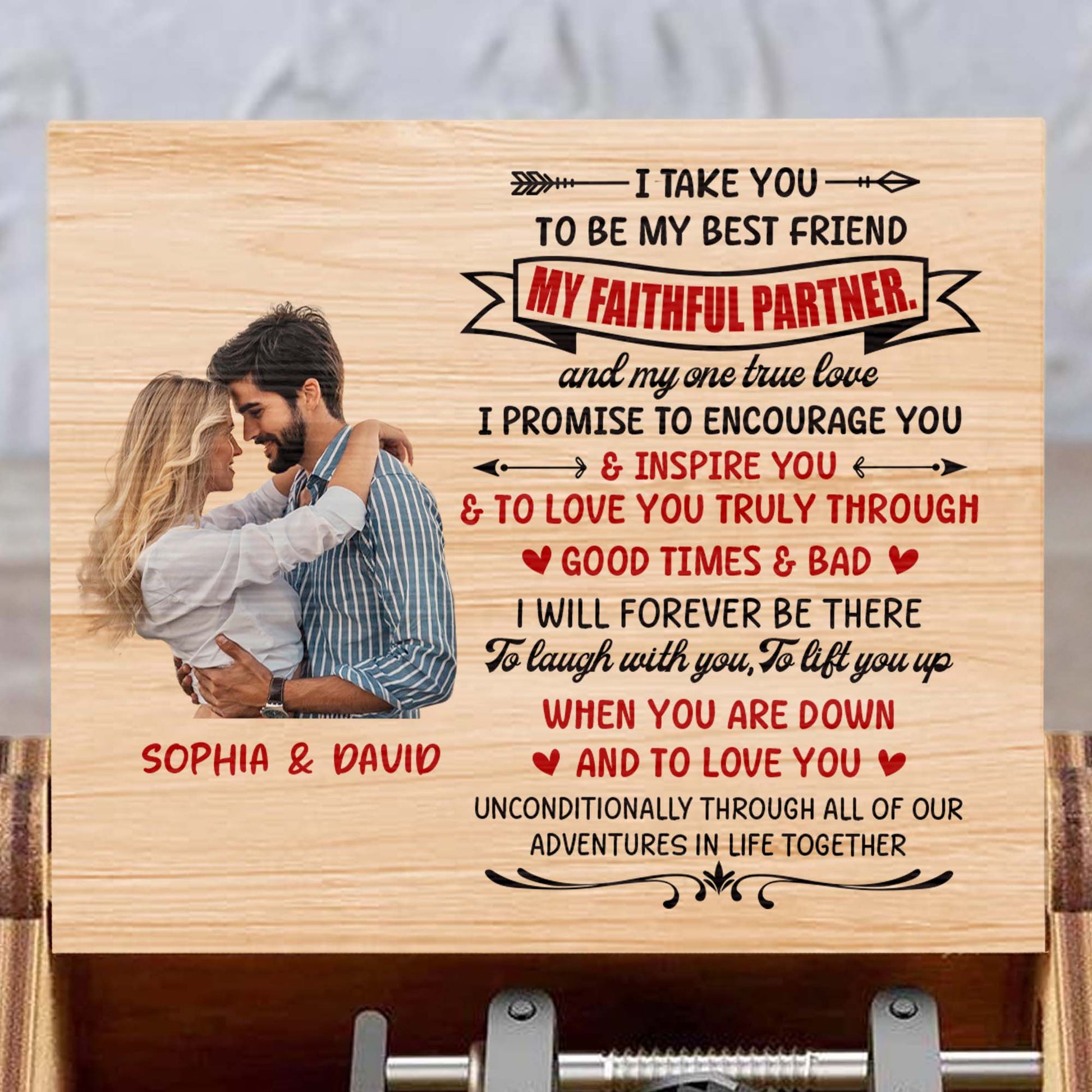 Best Friend And Faithful Partner Loving Promise Music Box