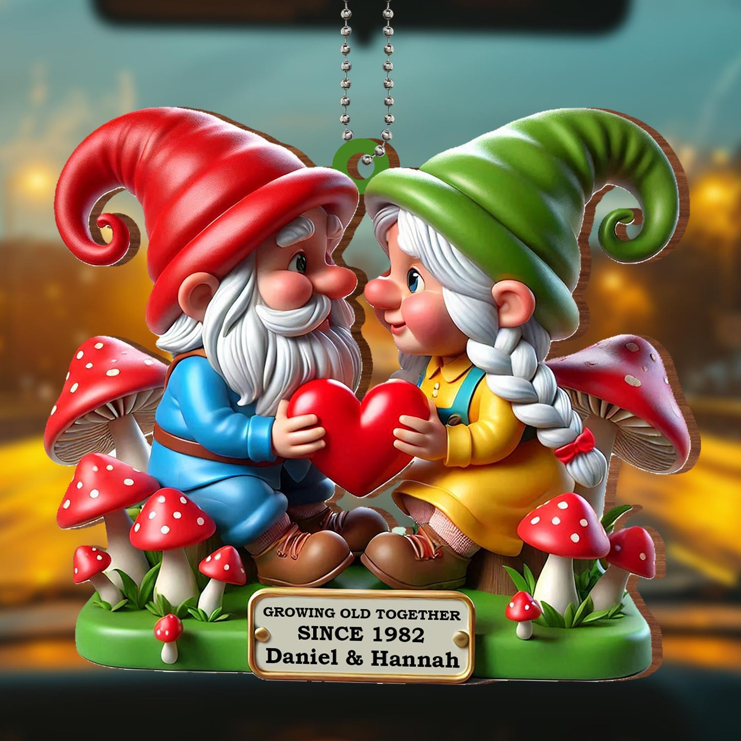 Growing Old Together, True Love Gnome Ornament