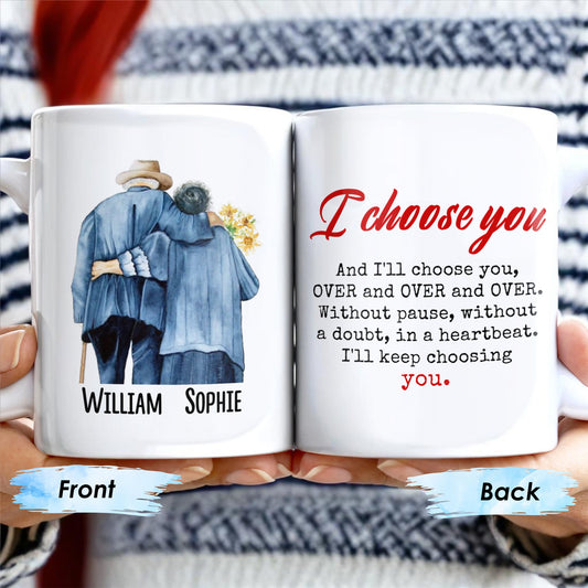 I Choose You Over and Over, Elderly Couple Design