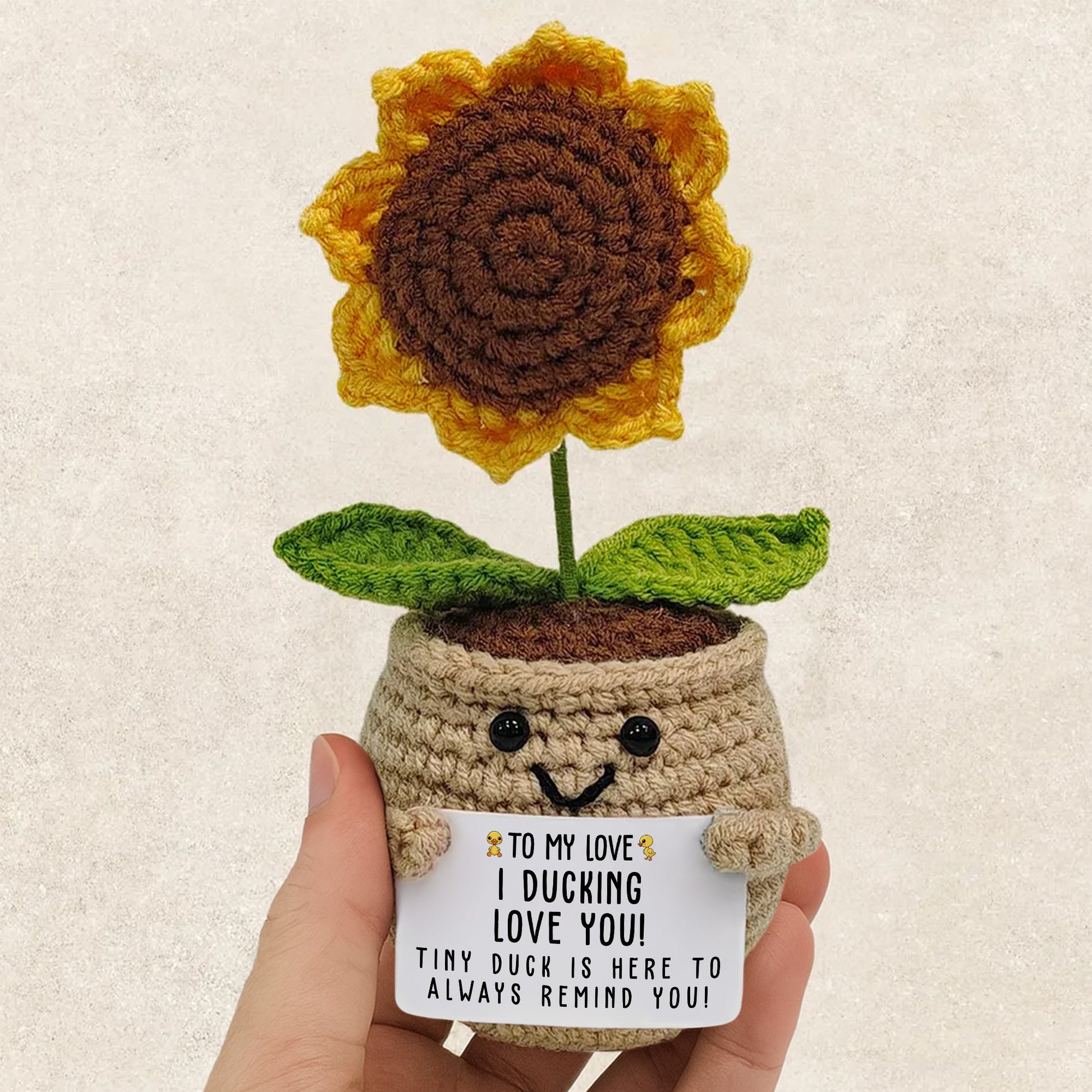 To My Love, I Ducking Love You With Duck And Sunflower