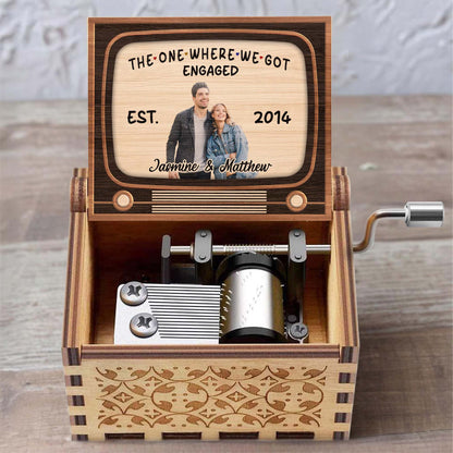 The One Where We Got Engaged Vintage Cassette Design