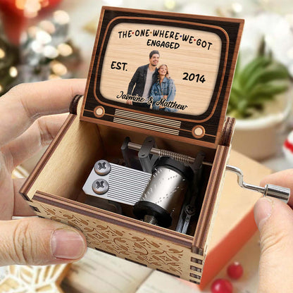 The One Where We Got Engaged Vintage Cassette Design