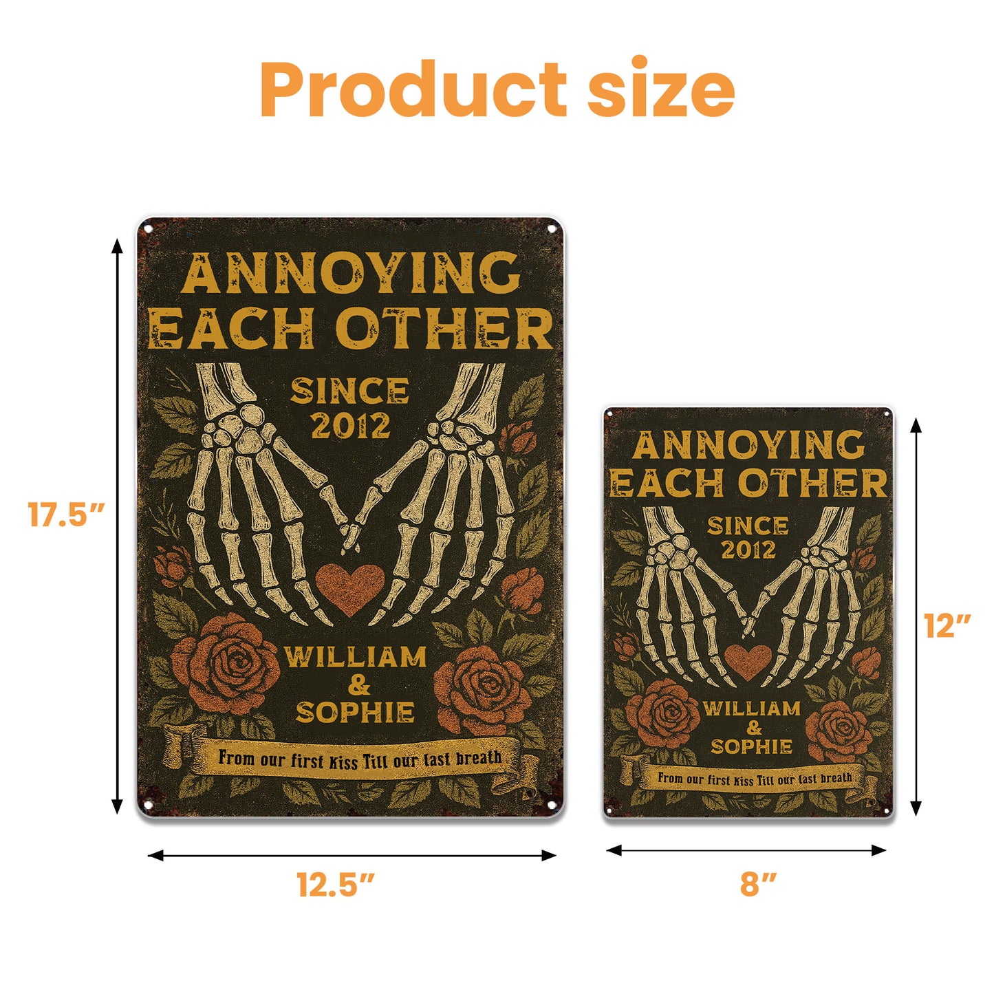 Annoying Each Other Since, Skeleton Hands and Roses