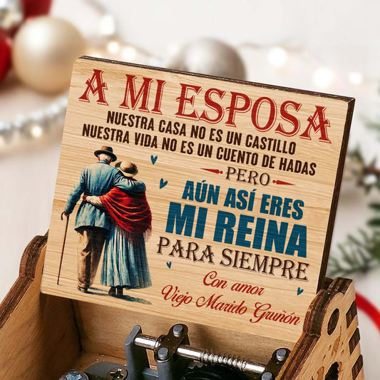 A Mi Esposa Mi Reina Para Siempre Elderly Couple Design