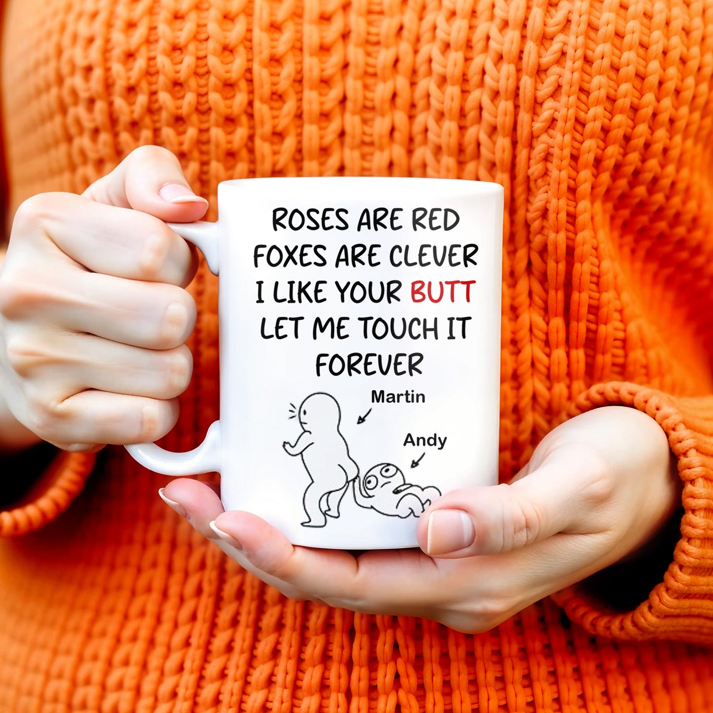Roses Are Red Foxes Are Clever I Like Your Charm Touch It Forever Mug