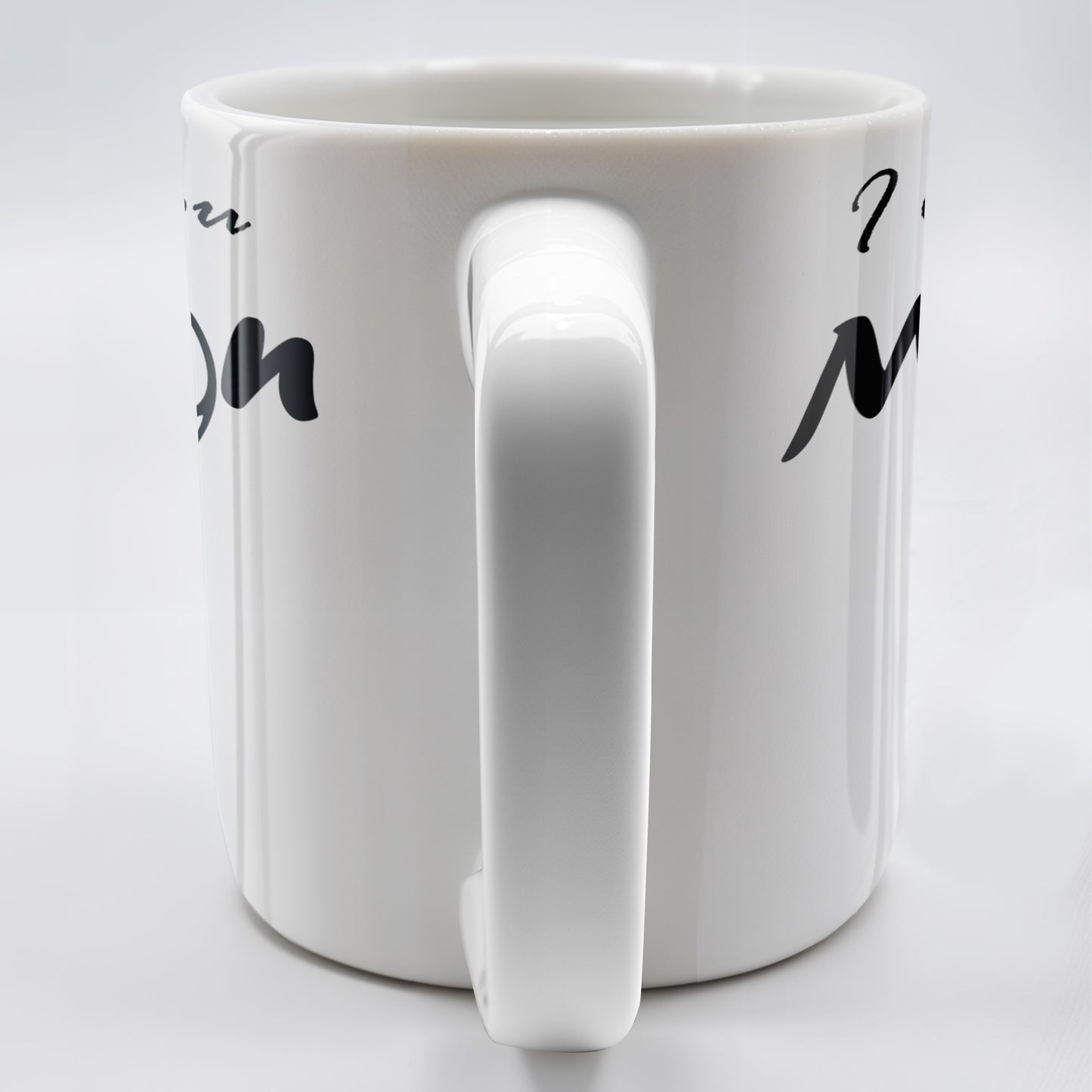 I Love You To The Moon And Back Mug With Moon And Hands Design