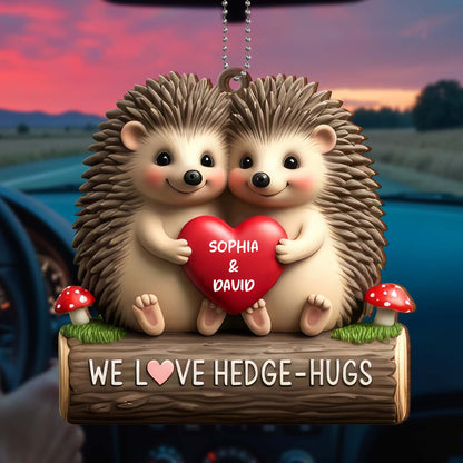 We Love Hedge-Hugs, Adorable Hedgehog Couple