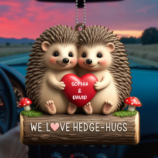 We Love Hedge-Hugs, Adorable Hedgehog Couple