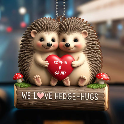 We Love Hedge-Hugs, Adorable Hedgehog Couple