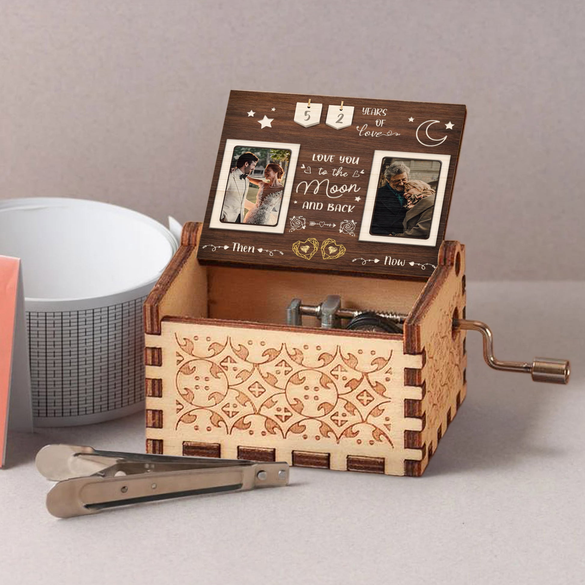 Love You To The Moon And Back Romantic Music Box