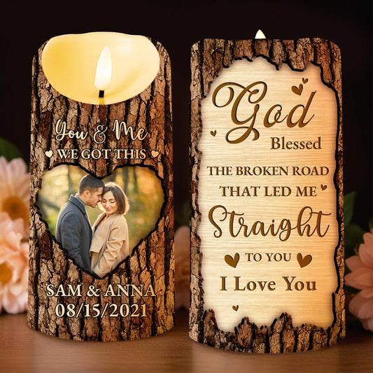 God Blessed The Broken Road That Led Me Straight To You Candle