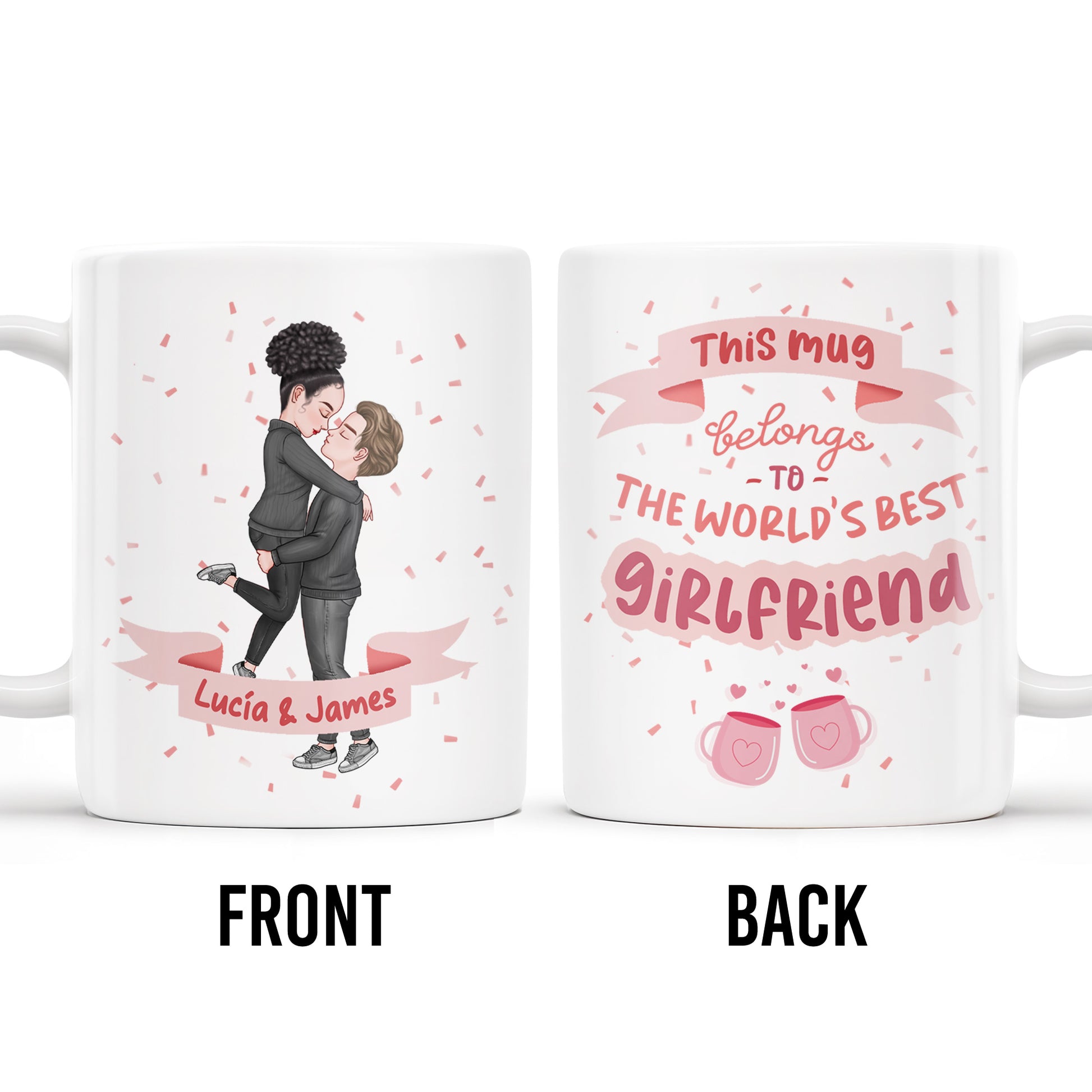 World's Best Girlfriend Romantic Couple Design