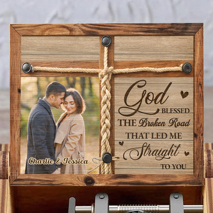 God Blessed The Broken Road, Personalized Love Keepsake