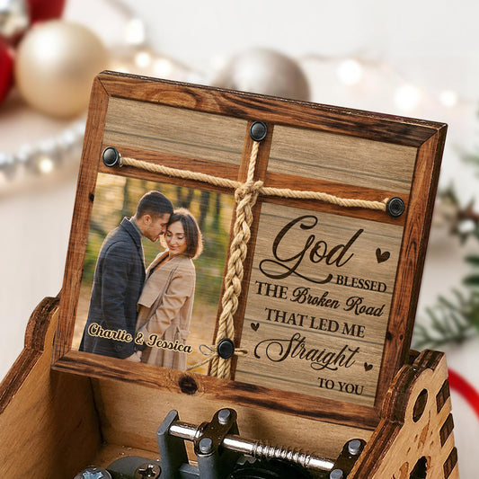 God Blessed The Broken Road, Personalized Love Keepsake