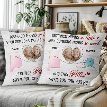 Hug This Pillow Romantic Long Distance Love