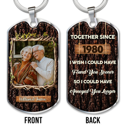 Together Since 1980 Wood Texture Love Message