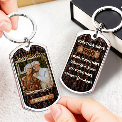 Together Since 1980 Wood Texture Love Message