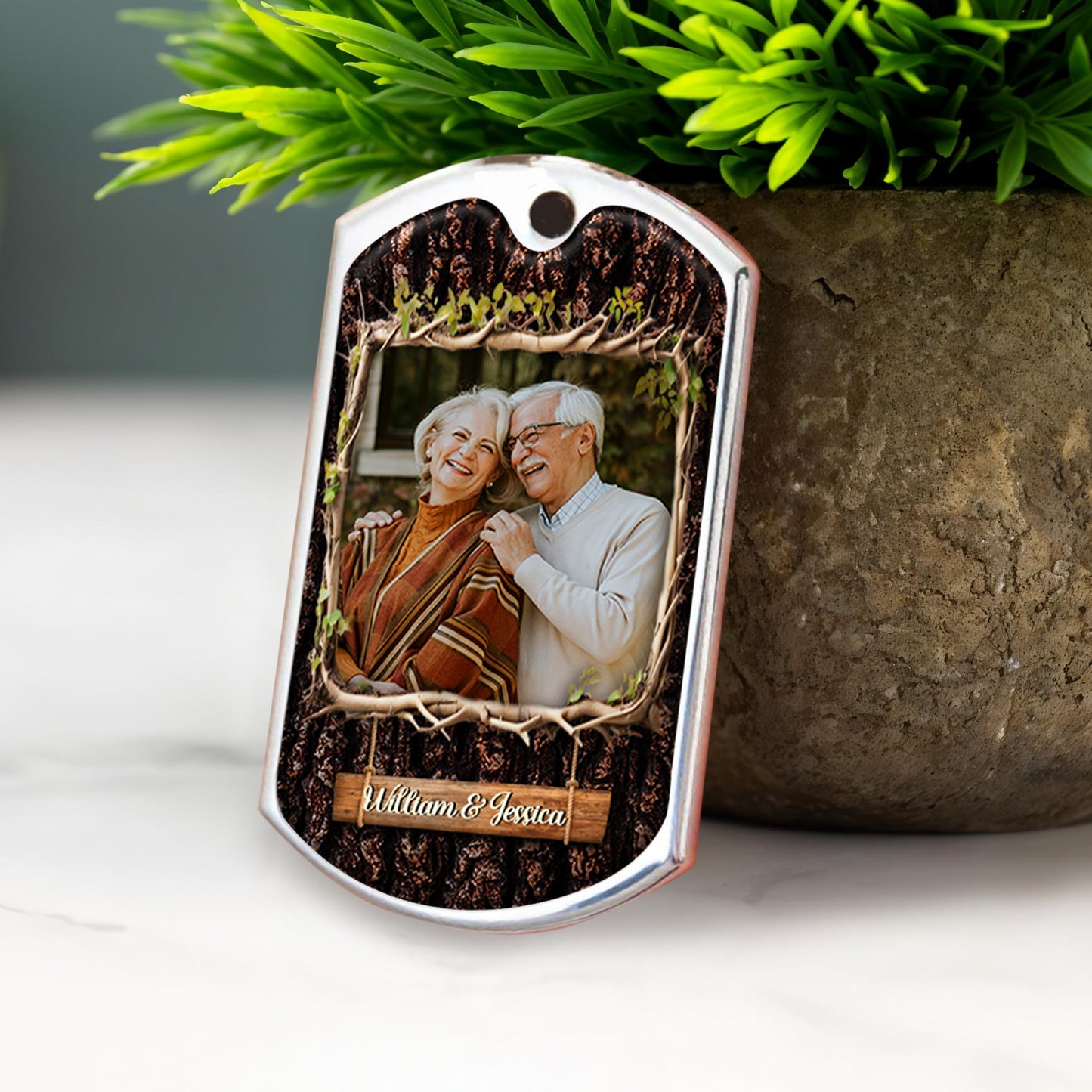 Together Since 1980 Wood Texture Love Message