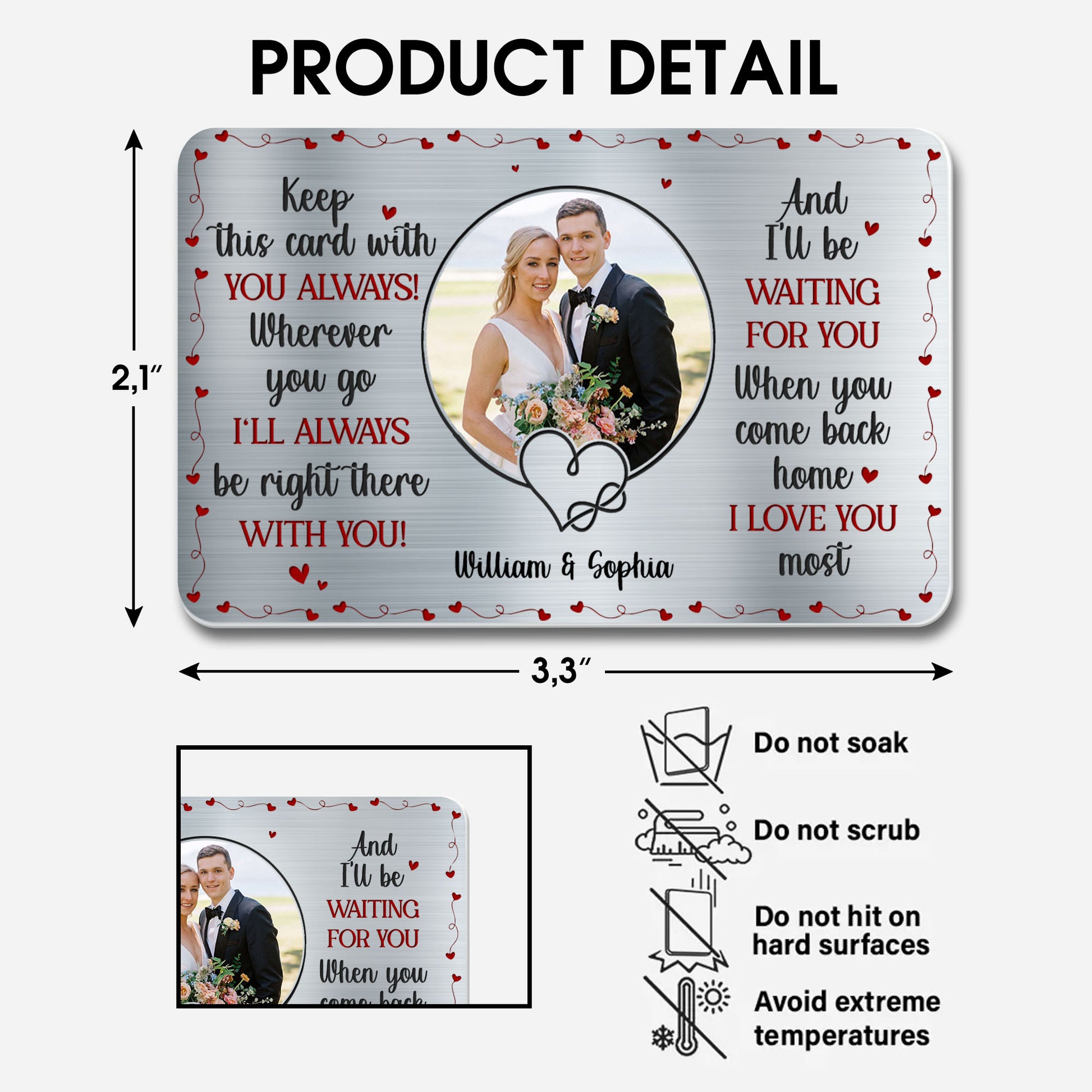 Keep This Card Always, Waiting For You Love Note