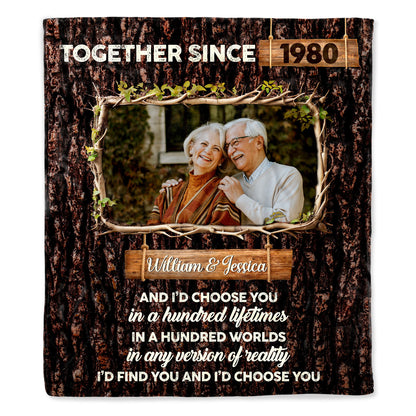 Choose You In a Hundred Lifetimes Anniversary Love Quote