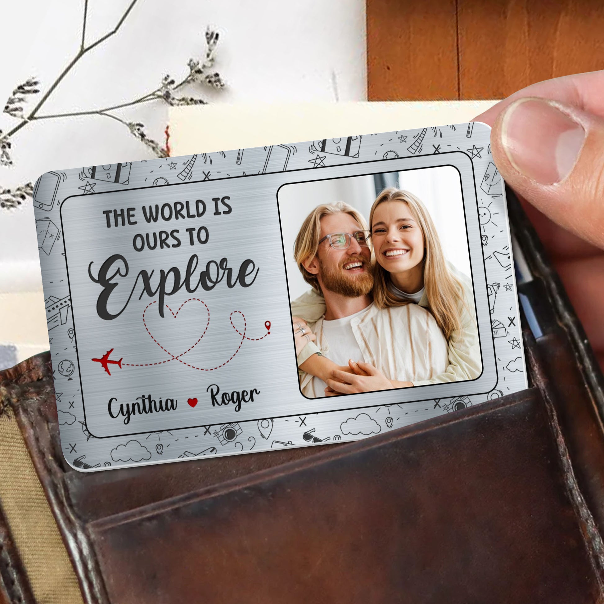 The World Is Ours To Explore With Airplane And Map Icons