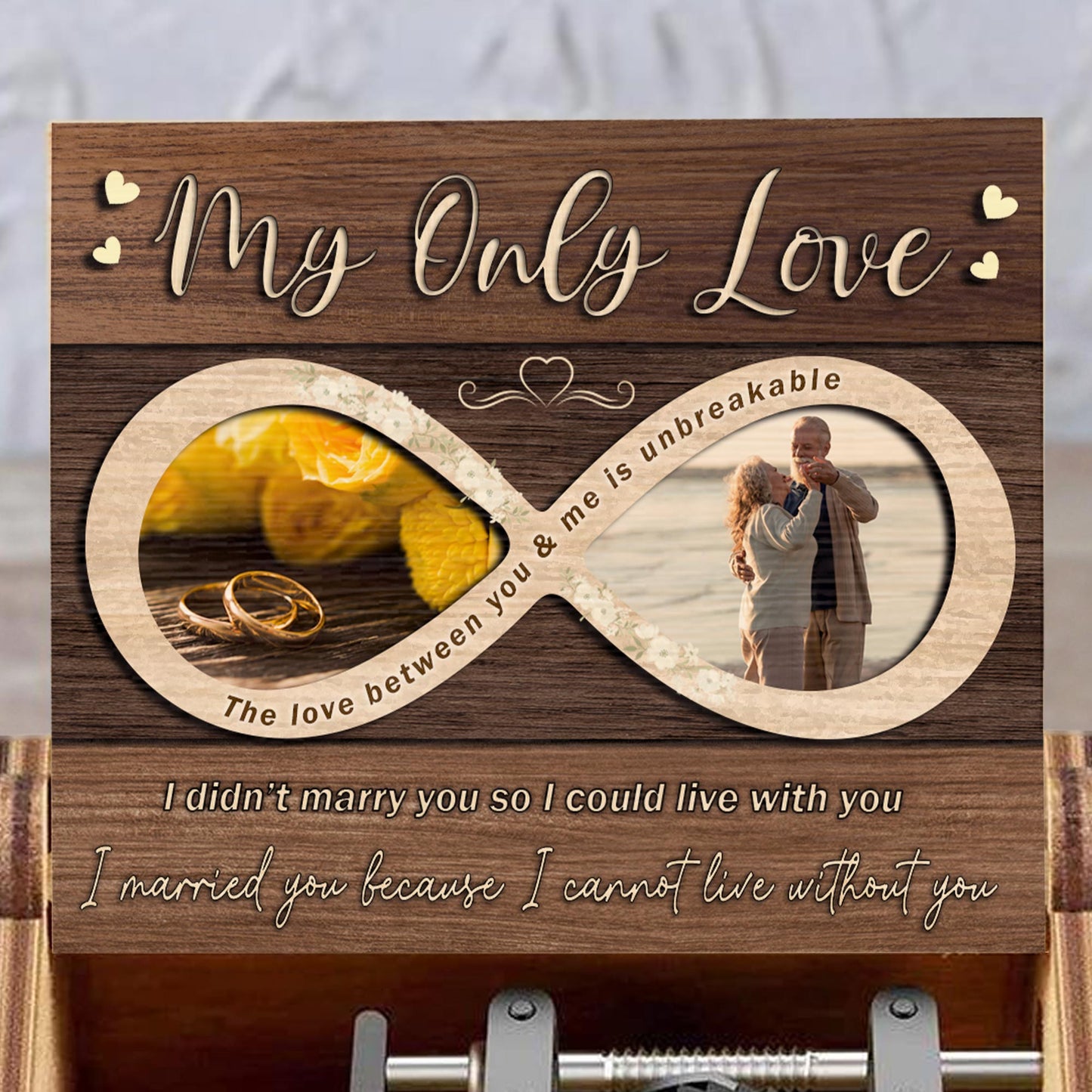 My Only Love - Custom Music Box With "You Are My Sunshine" Tune - CPL227_MZB