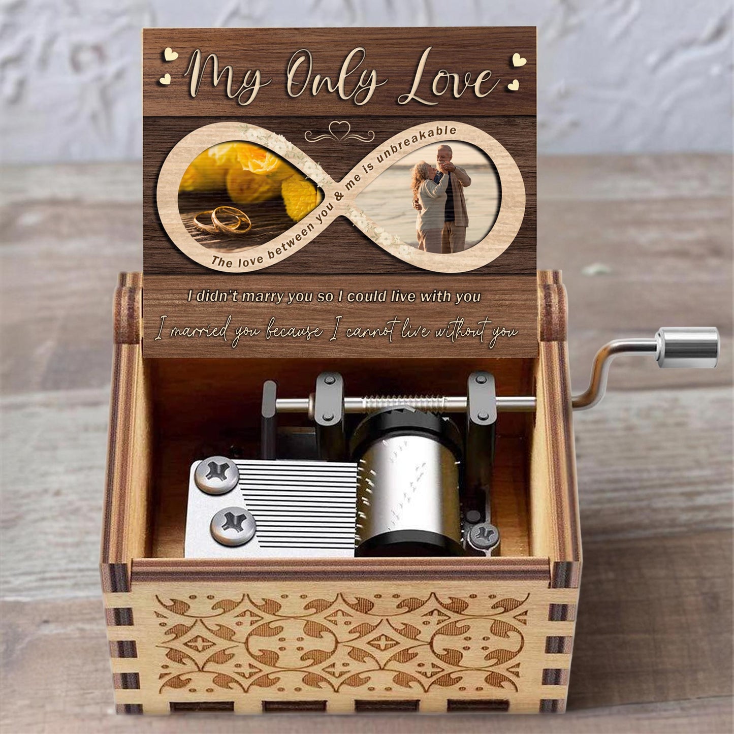 My Only Love - Custom Music Box With "You Are My Sunshine" Tune - CPL227_MZB