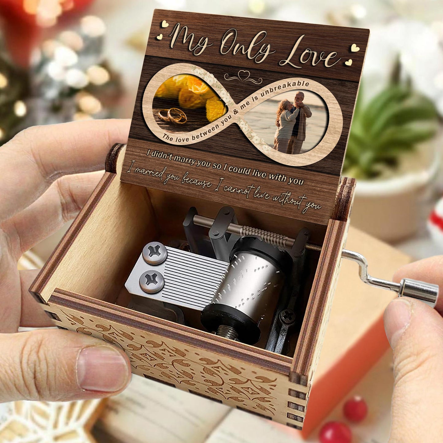 My Only Love - Custom Music Box With "You Are My Sunshine" Tune - CPL227_MZB