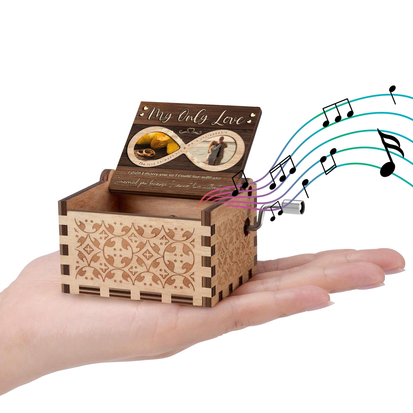 My Only Love - Custom Music Box With "You Are My Sunshine" Tune - CPL227_MZB