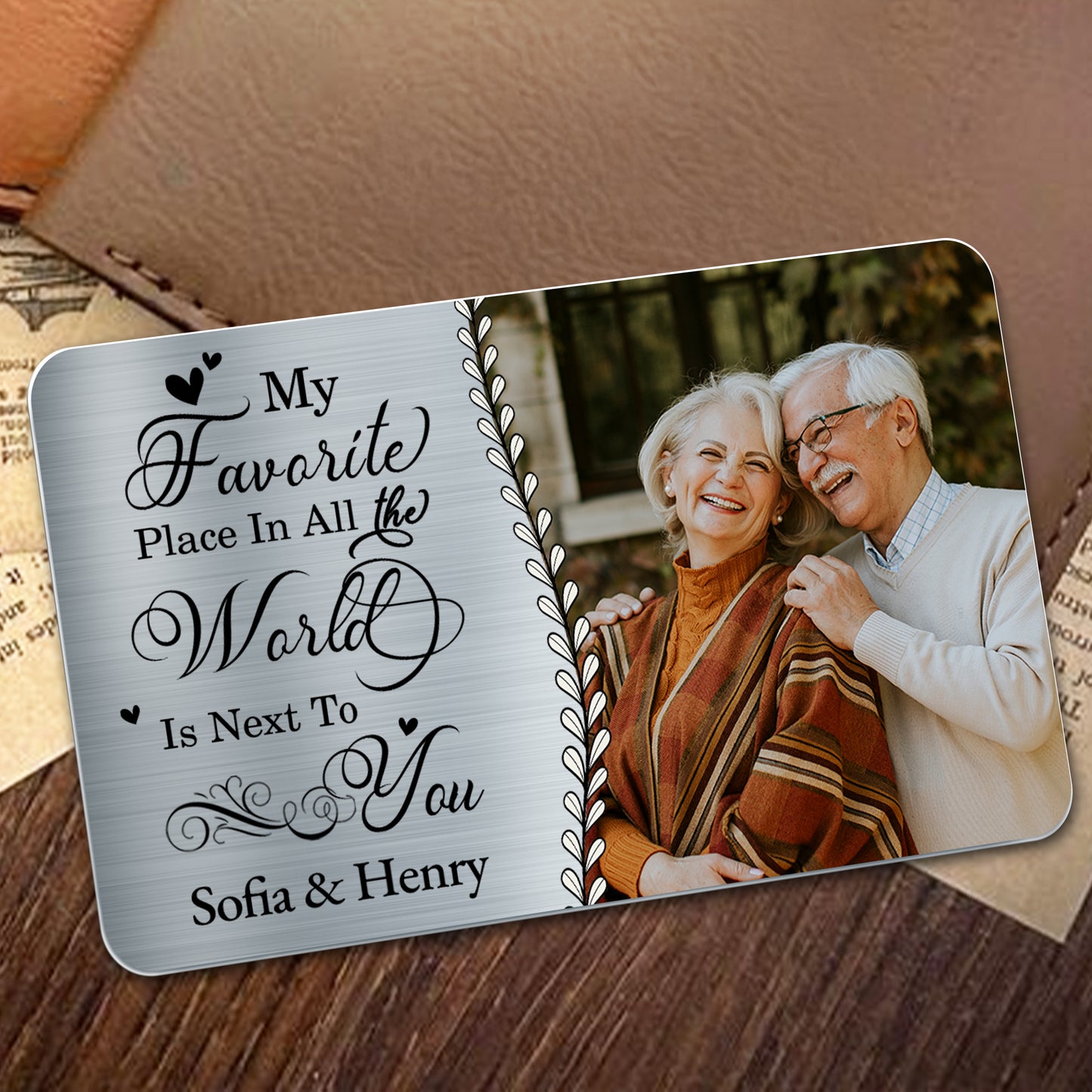 My Favorite Place Is Next To You, Heart and Floral Design